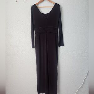 Calvin Klein Black Long Sleeve Sheath Dress